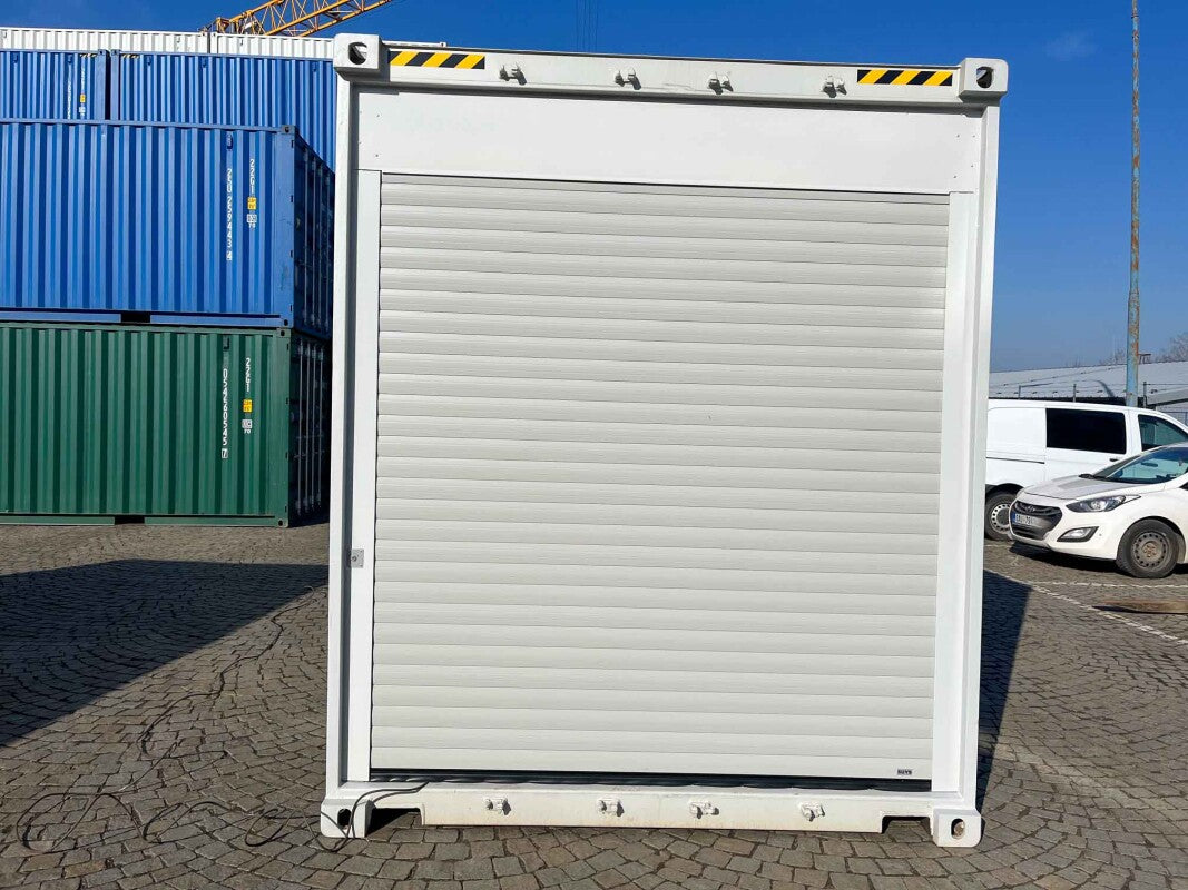 Contenitore 20 piedi High Cube con porte avvolgibili