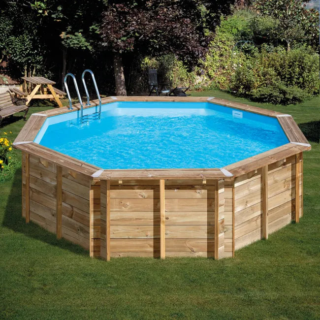 Piscina fuori terra rigida GRE Violette 2 marrone H 1.27 x ⌀ 5 m