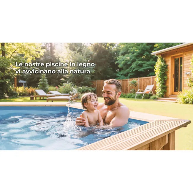 Piscina fuori terra rigida GRE Violette 2 marrone H 1.27 x ⌀ 5 m