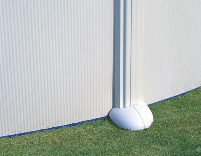 Piscina fuori terra rigida GRE Atlantis bianco – L. int. 6,1 × 3,75 m