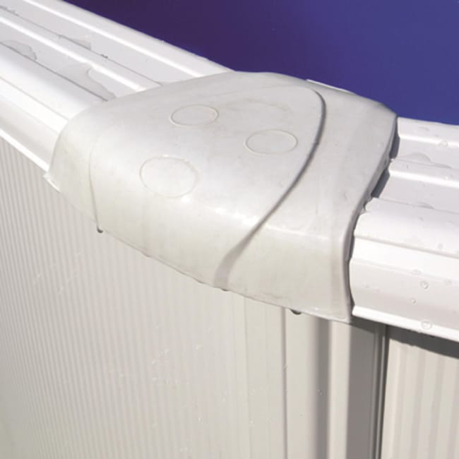 Piscina fuori terra rigida GRE Fiji bianco L int 7.3 x 3.75 m
