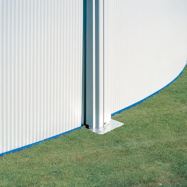Piscina fuori terra rigida GRE Fiji bianco L int 7.3 x 3.75 m