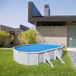 Piscina fuori terra rigida GRE Atlantis bianco – L. int. 6,1 × 3,75 m