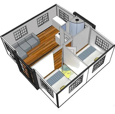 Contenitore Mobile Tiny House Deluxe (6×6 piedi) – 2023