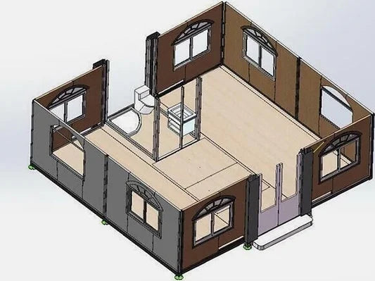 Contenitore Mobile Tiny House Deluxe (6×6 piedi) – 2023