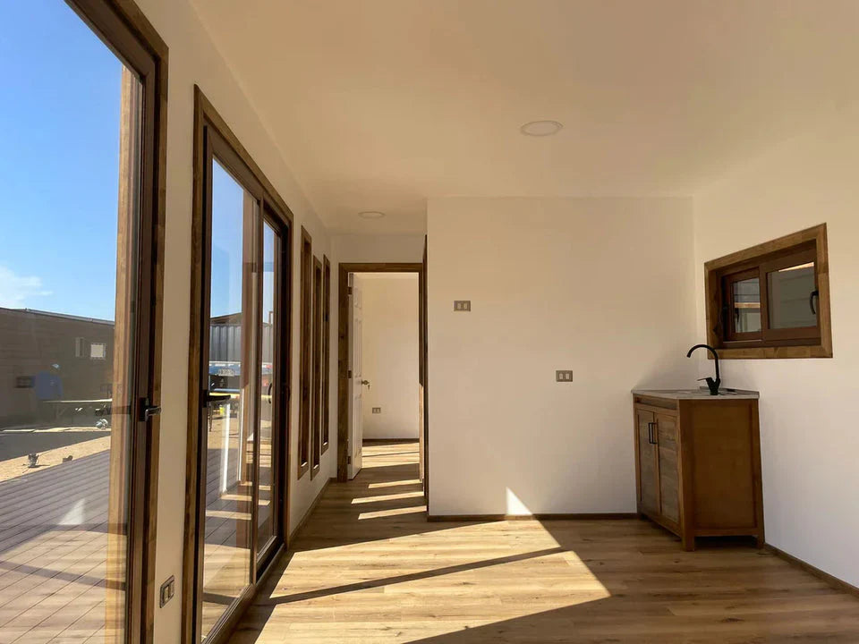 Casa Modulare Leyton – 30 m² (10 × 3 m, 2 Camere da Letto)